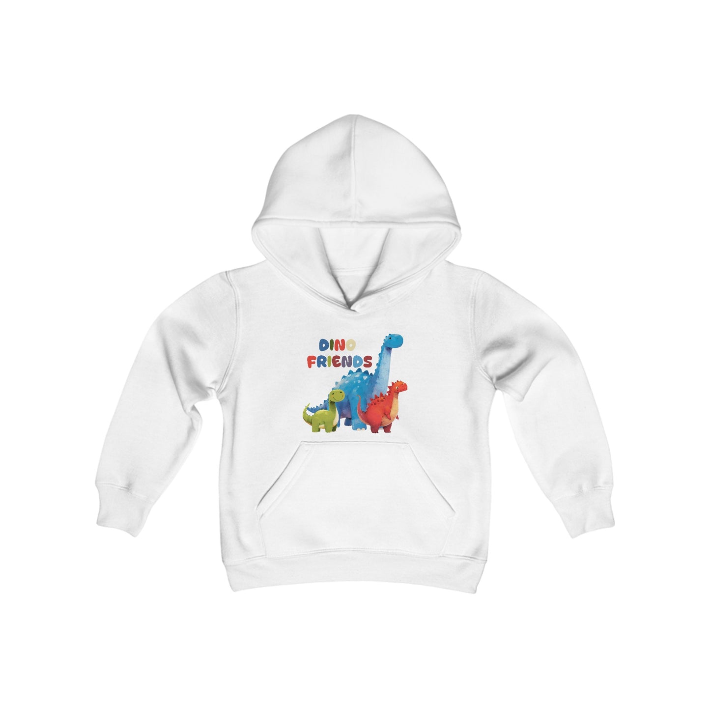 Dino Friends in Gobi - Youth Heavy Blend Hooded Sweatshirt