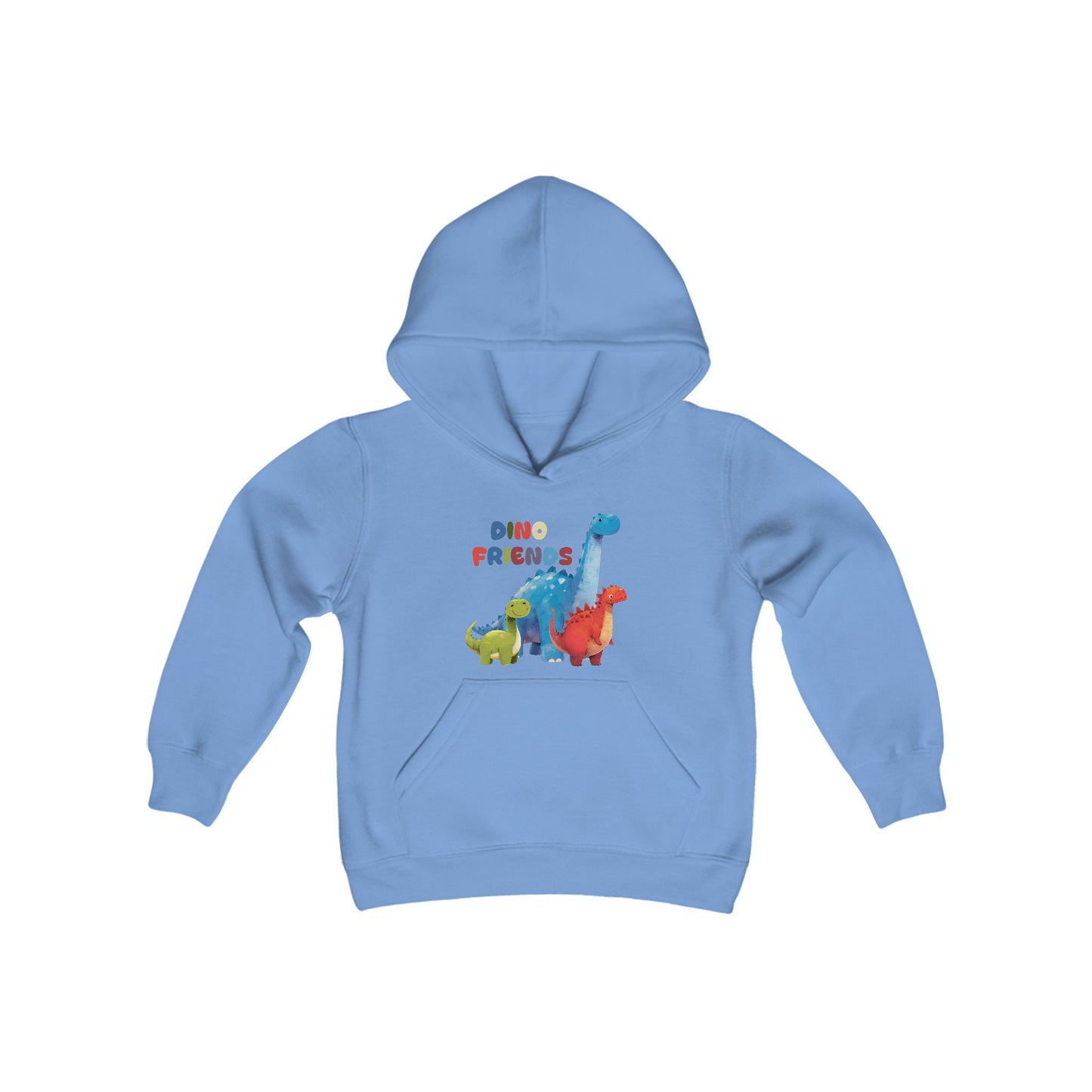 Dino Friends in Gobi - Youth Heavy Blend Hooded Sweatshirt