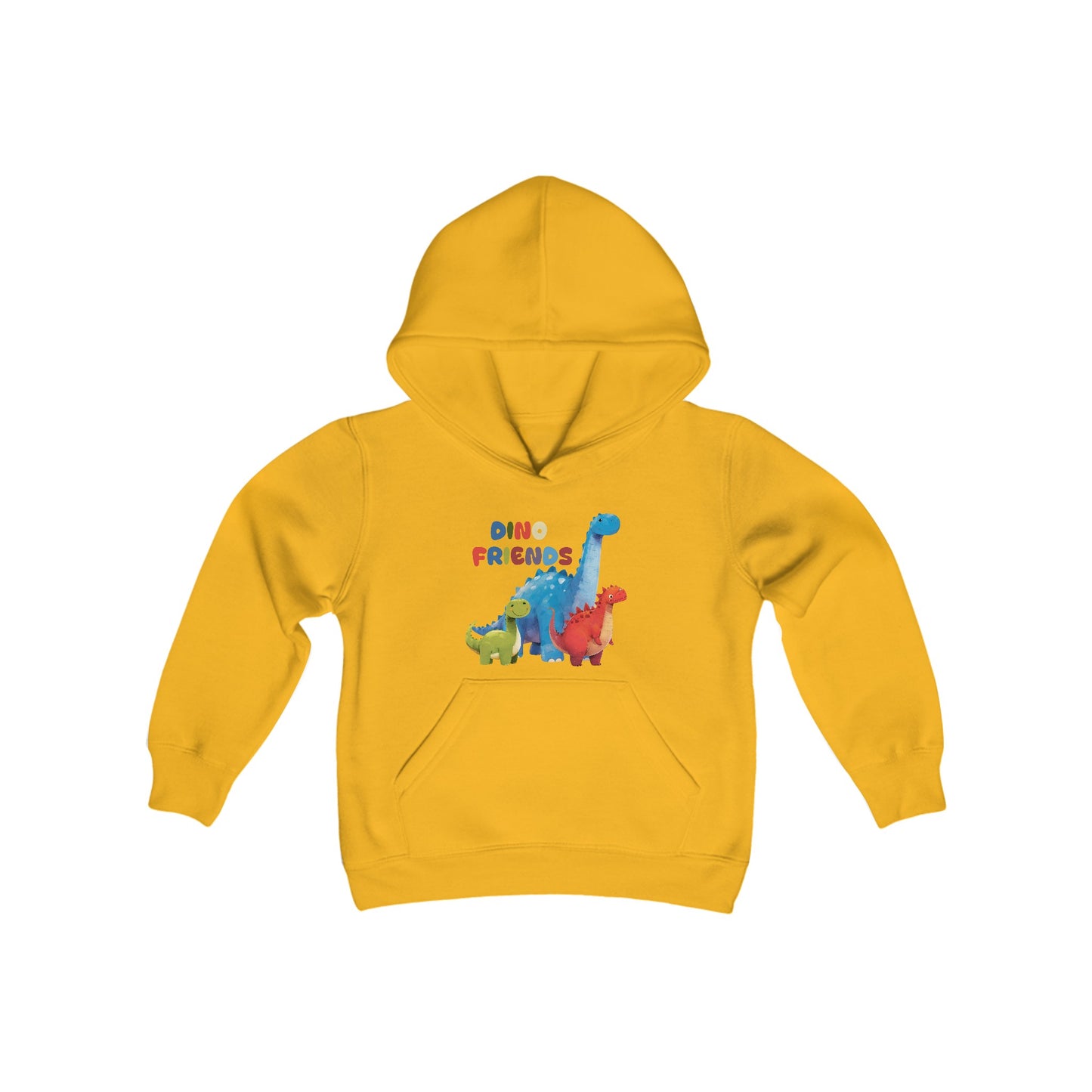 Dino Friends in Gobi - Youth Heavy Blend Hooded Sweatshirt