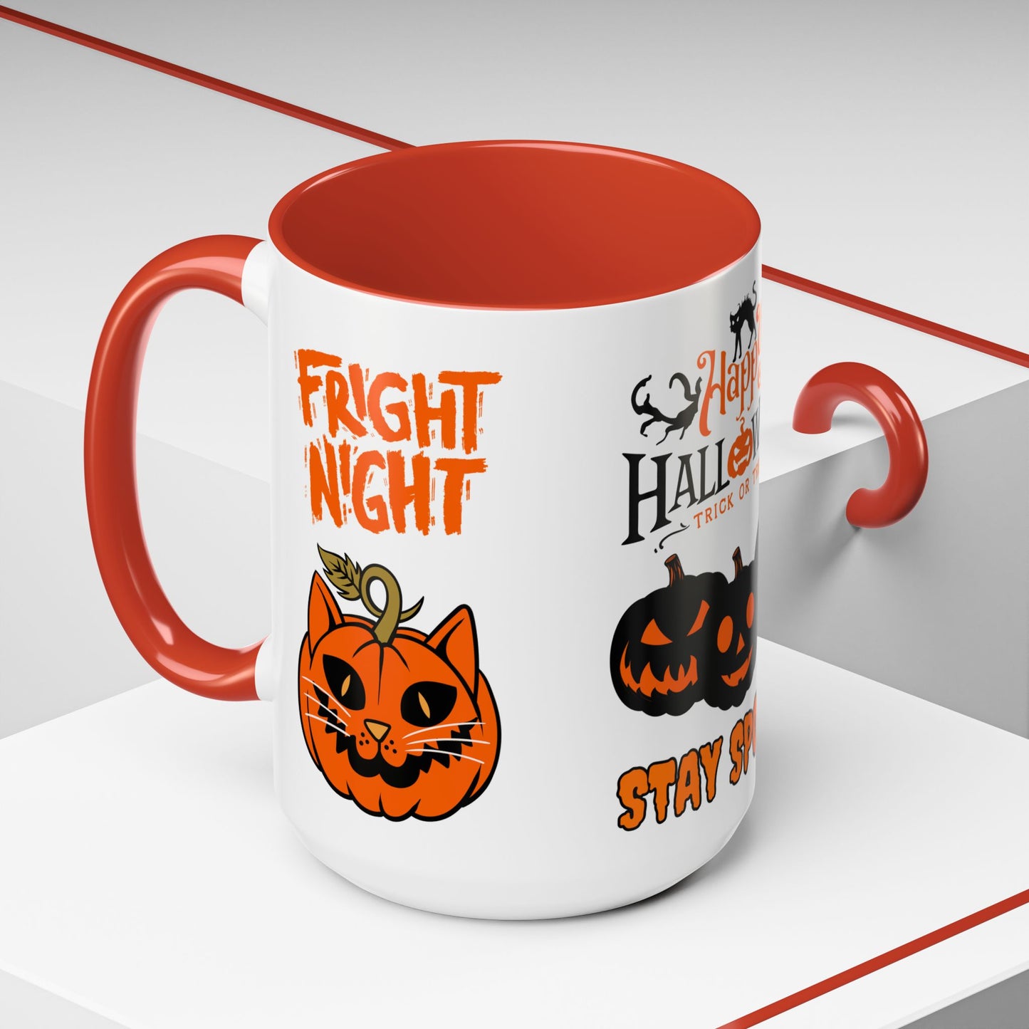 Happy Halloween, Stay Spooky - Accent Coffee Mug (11, 15oz)