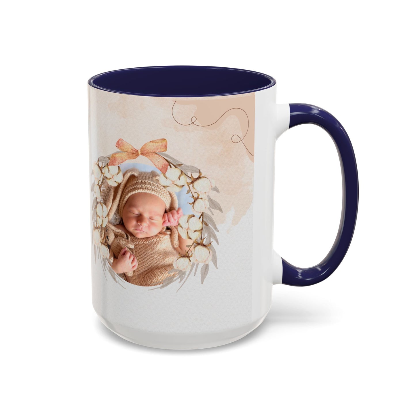 Oh Baby, Samira's Baby Shower, Customizable - Accent Coffee Mug (11, 15oz) - 10882
