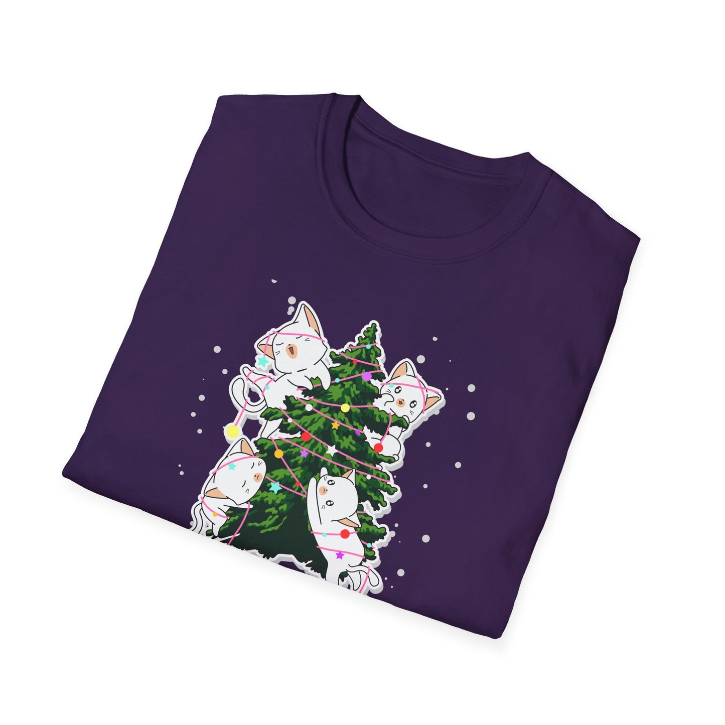 Meowy Christmas - Unisex Softstyle T-Shirt - 10078