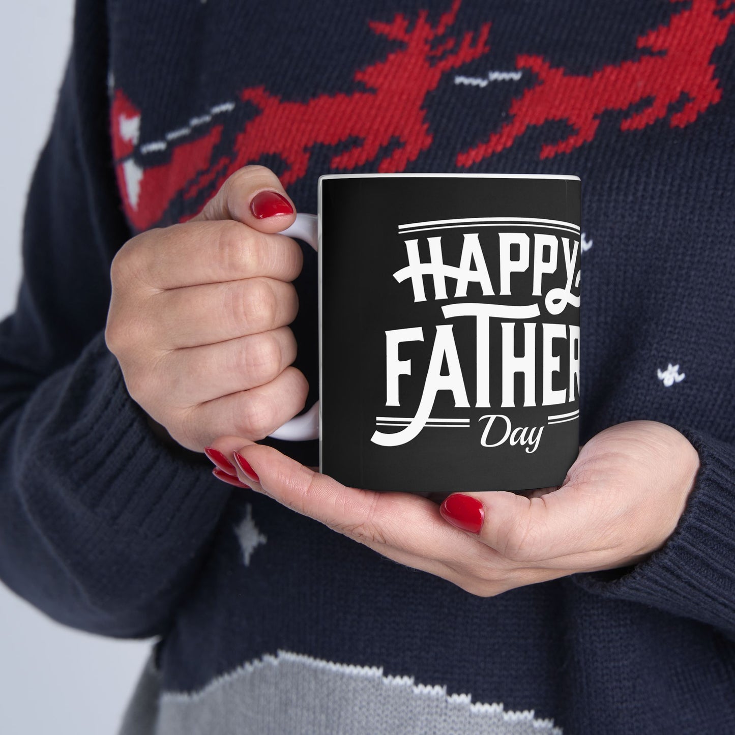 Happy Father's Day Ceramic Mug | Gift for Dad, Coffee Lover, Tea Enthusiast, Unique Father's Day Present - 14029