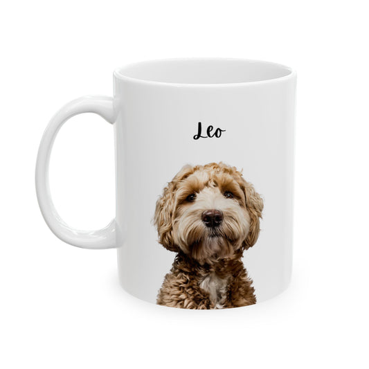 Personalized Pet Lover Ceramic Mug, Dog Lover Gift, Cute Coffee Cup, Animal Lover Mug, Customizable Pet Mug - 14172
