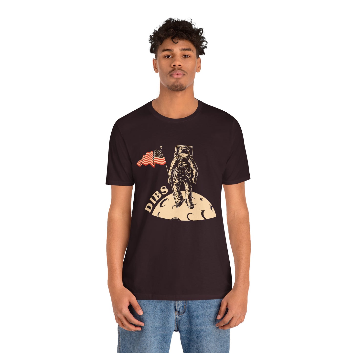 US, July 4th,  Astronaut Adventure Tee - DIBS on the Moon, Space Lover Shirt,  Unisex Astronaut Tee - 13737