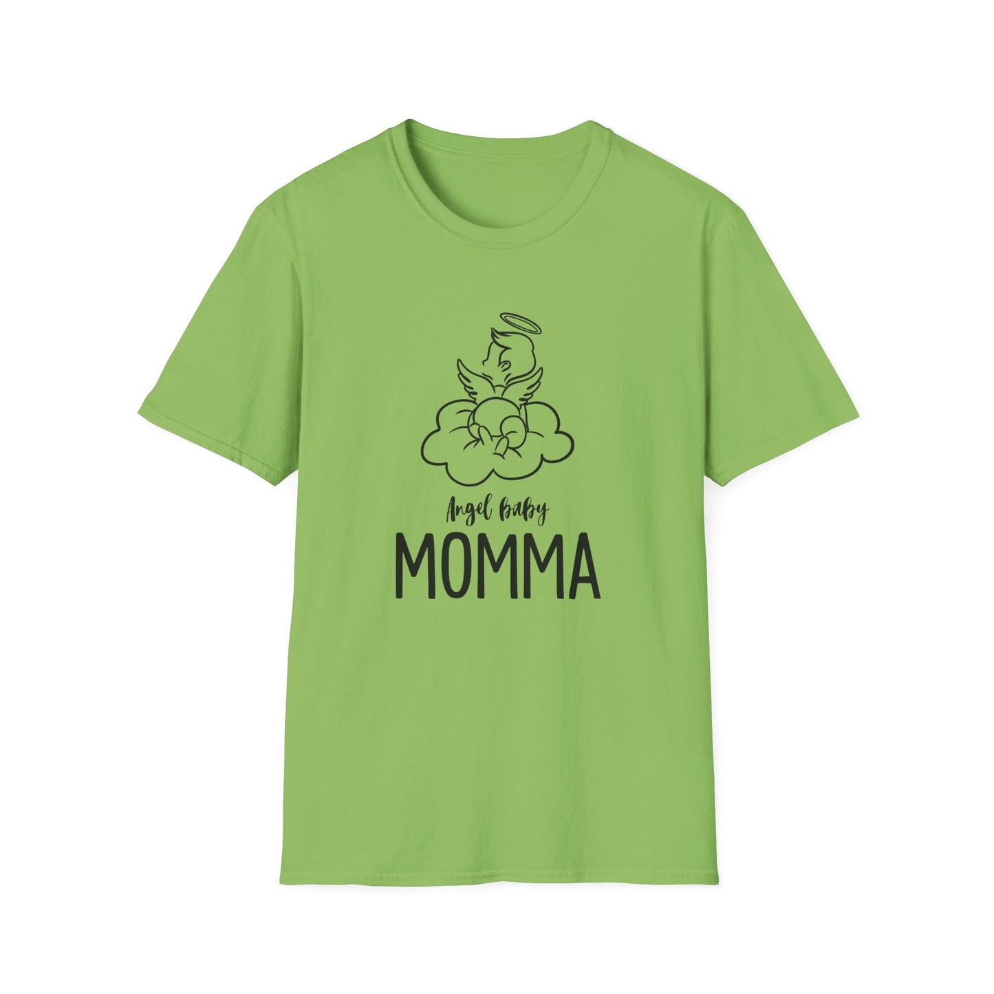 Angel Baby Momma Unisex Softstyle T-Shirt - Perfect for Mother's Day and Everyday Wear - 11828