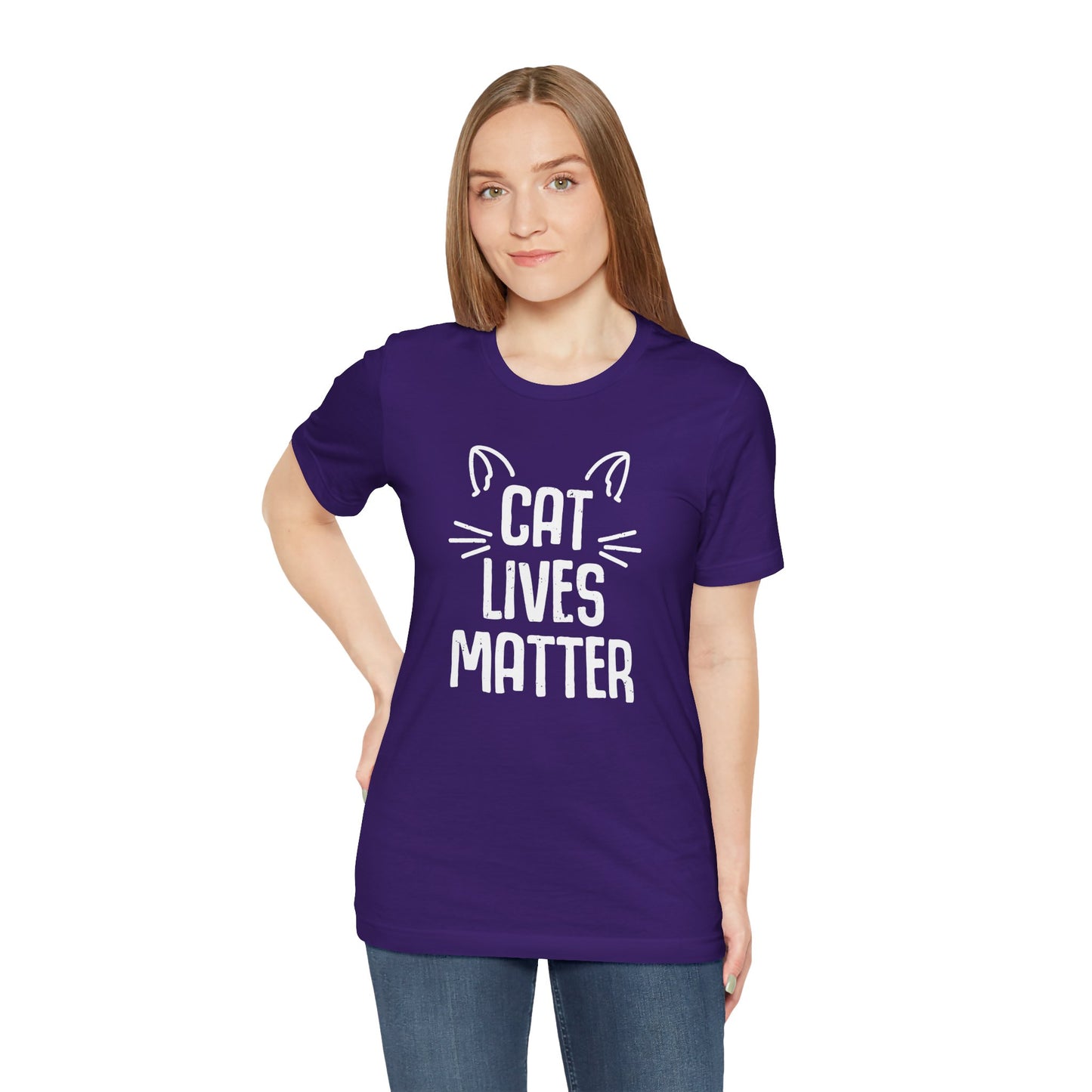 Cat Lives Matter - Unisex Jersey Short Sleeve Tee