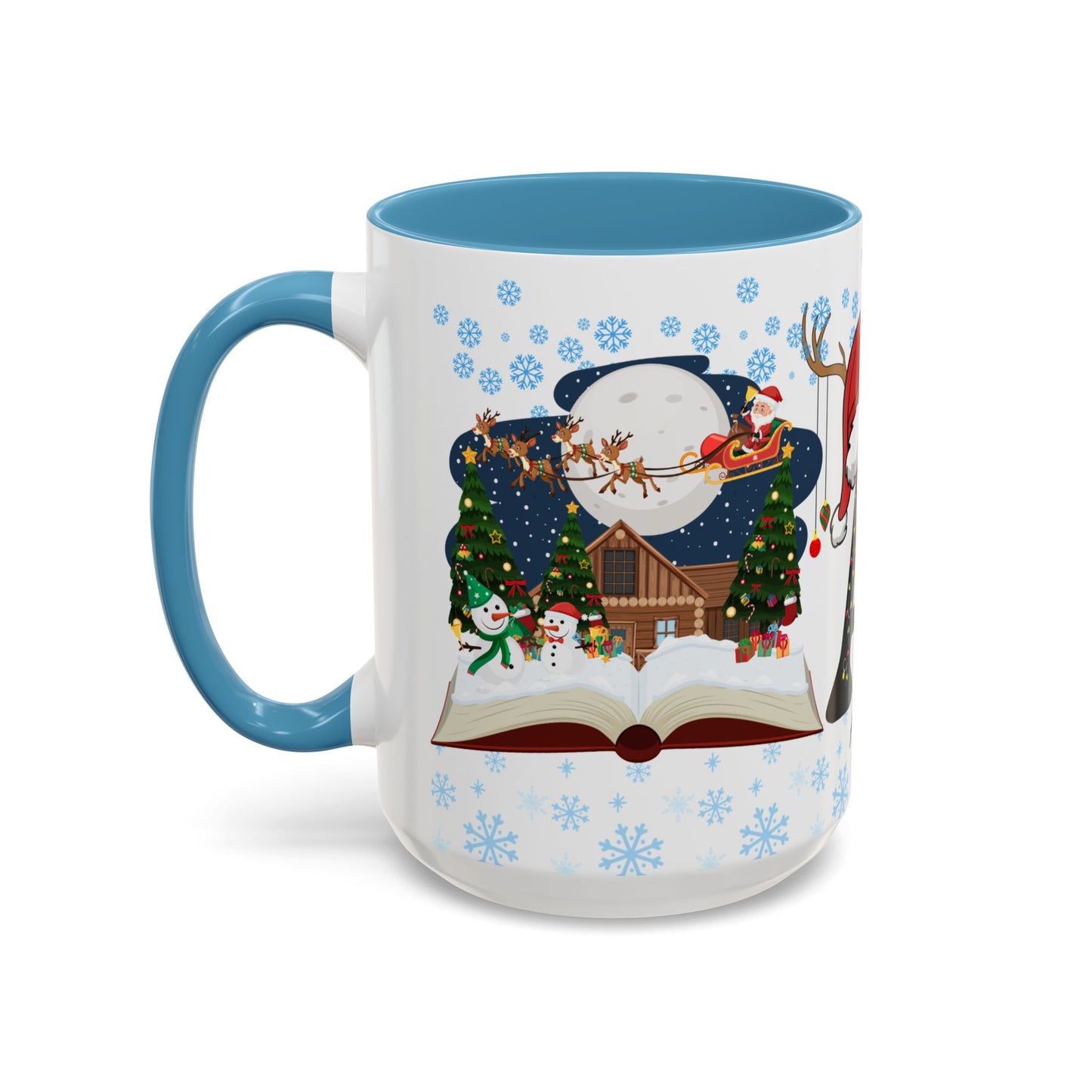 Christmas Letter A for Aaron, Customizable - Accent Coffee Mug (11, 15oz)