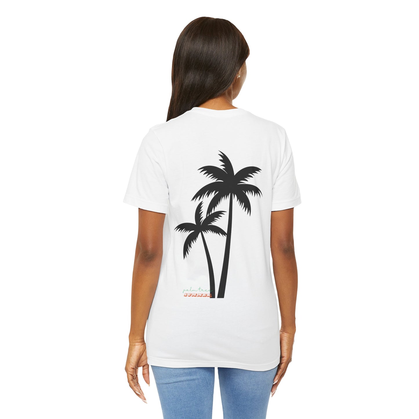 Summer, Palm Tree - Unisex Jersey Short Sleeve Tee - 13317