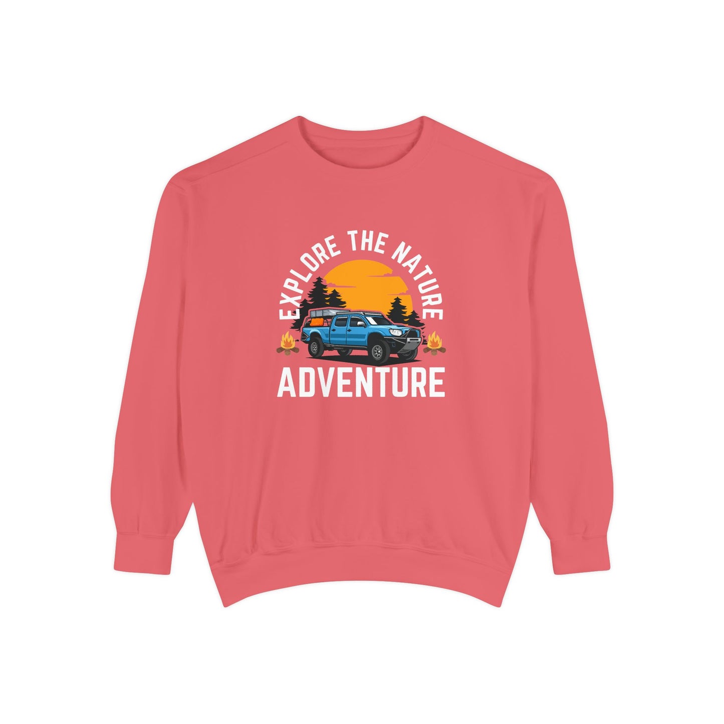 Explore the Nature - Unisex Garment-Dyed Sweatshirt - 10619