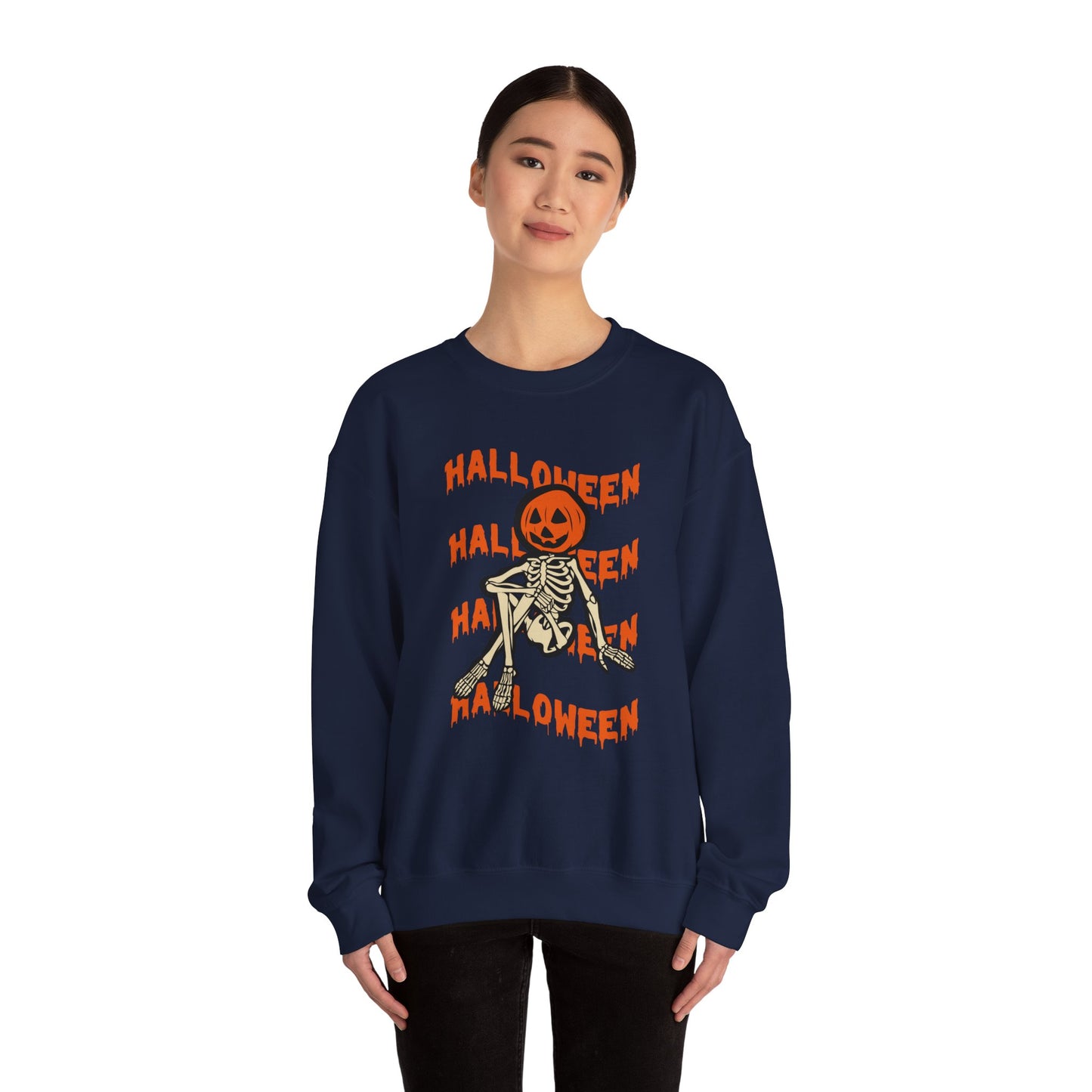 Halloween, Skeleton - Unisex Heavy Blend™ Crewneck Sweatshirt