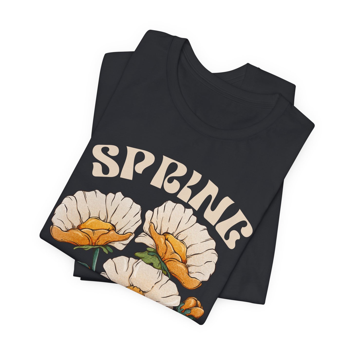 Spring Floral T-Shirt, “Let Your Dreams Bloom” Inspirational Flower Tee - 14966