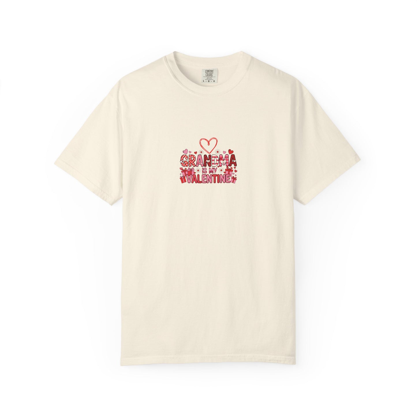 Grandma Is My Valentine – Cute Valentine Graphic T-Shirt  - 14735