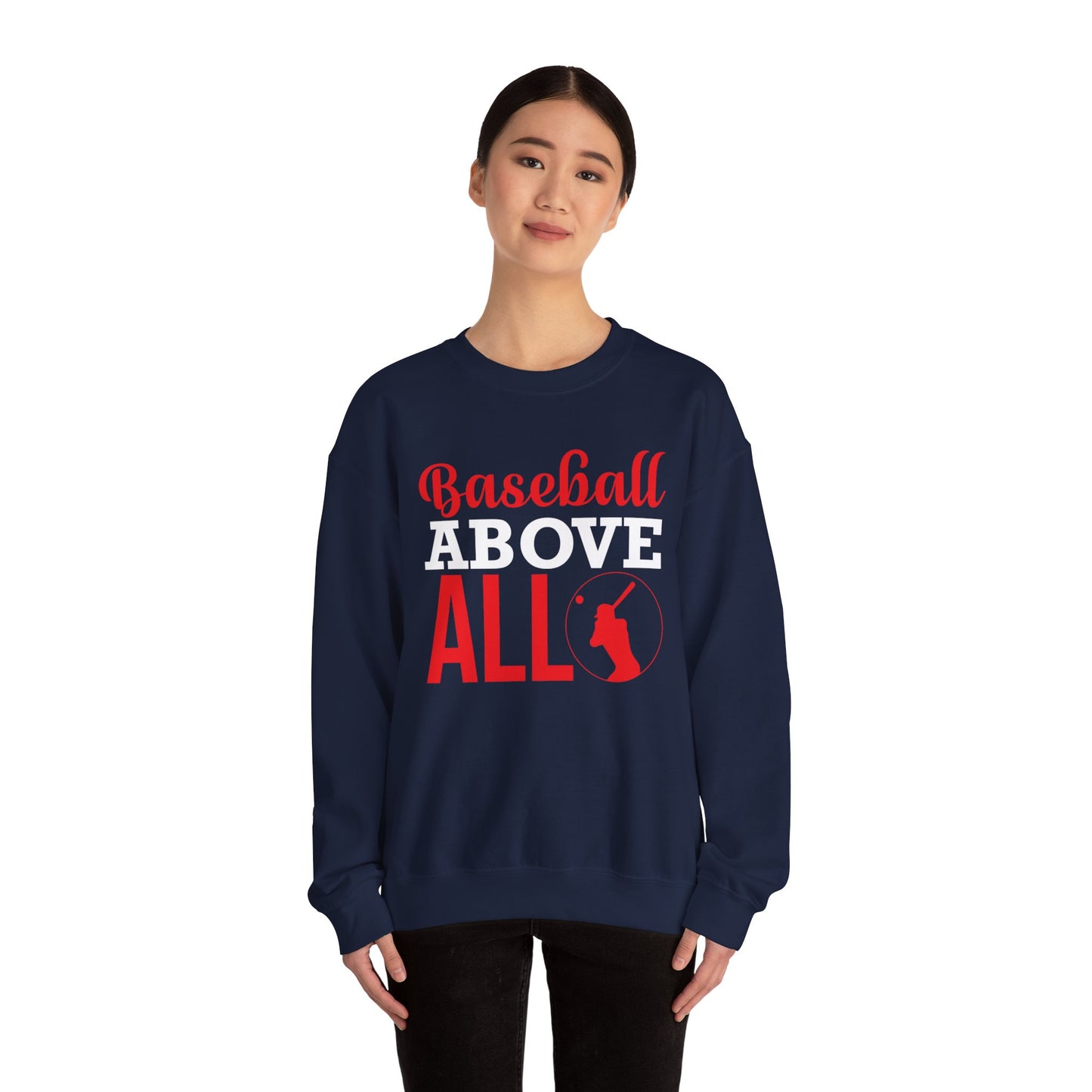 Baseball Above All - Unisex Heavy Blend™ Crewneck Sweatshirt