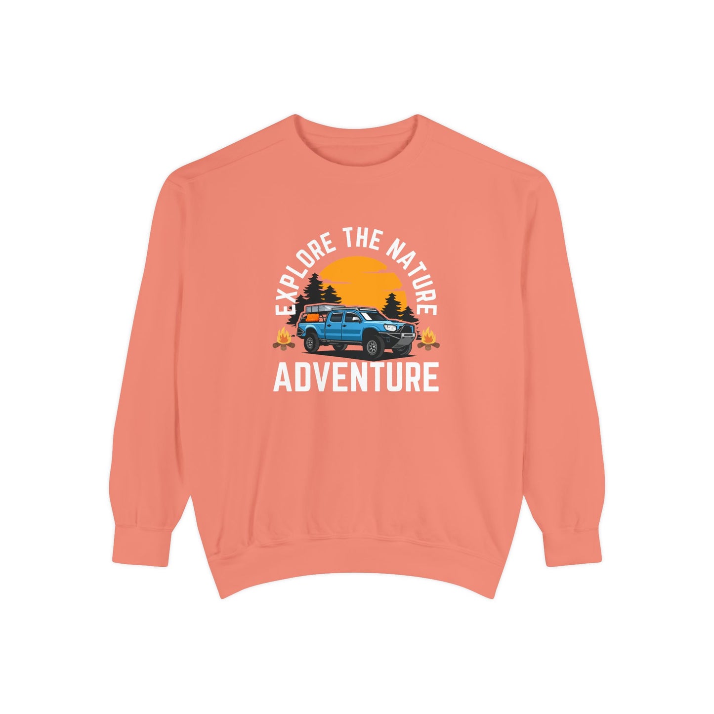 Explore the Nature - Unisex Garment-Dyed Sweatshirt - 10619