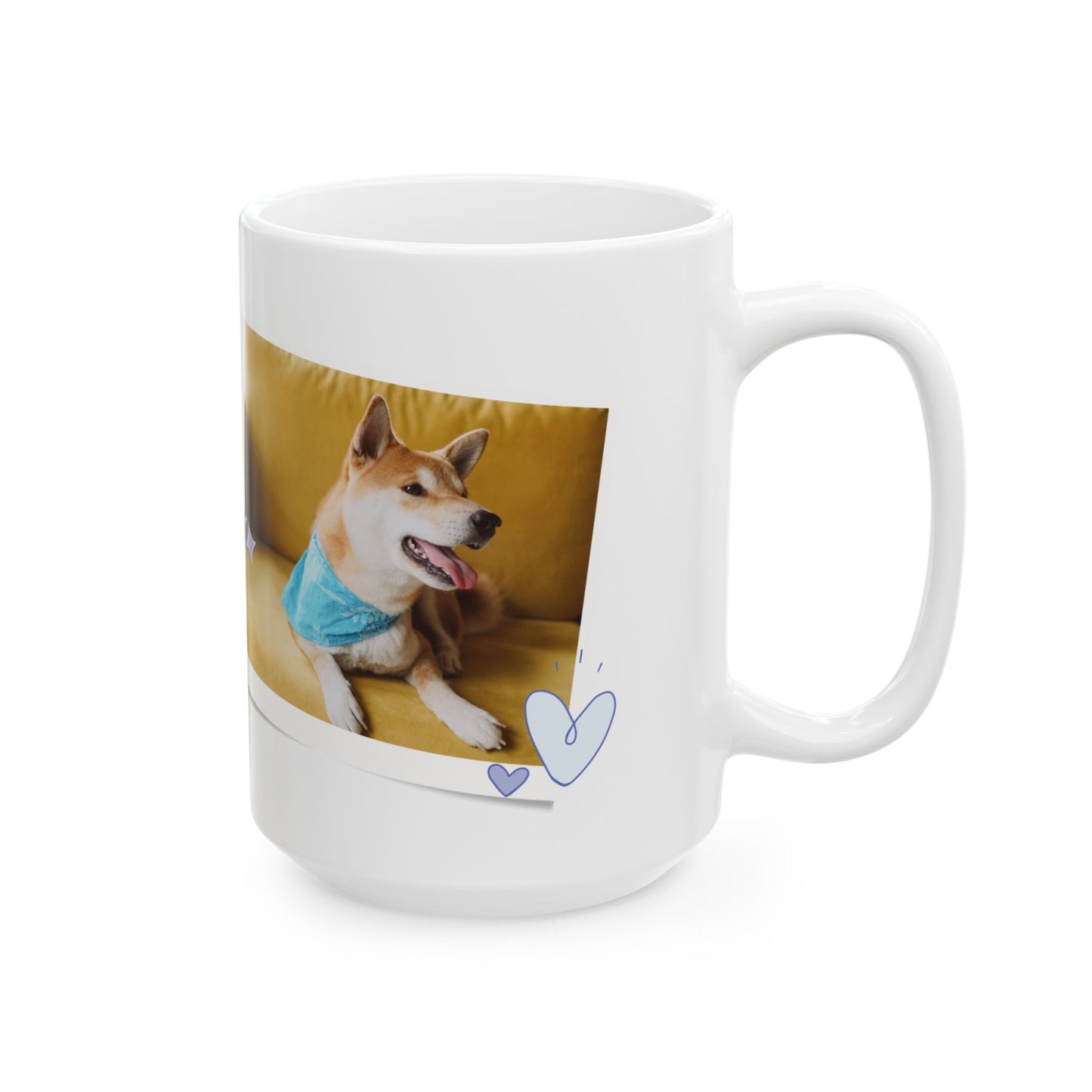 Personalized Pet Photo Mug, Dog Lover Gift, Customizable Coffee Cup, Animal Lover's Cup, Perfect for Birthdays, Pet Appreciation - 14162