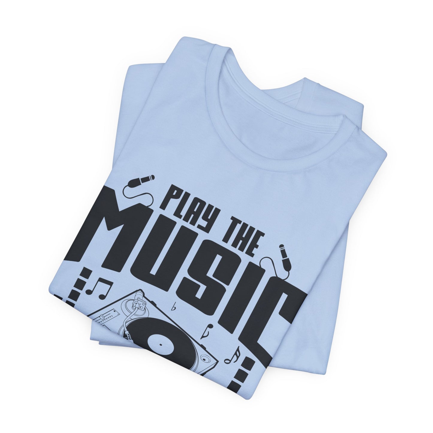 Play The Music Instrument - Unisex Jersey Short Sleeve Tee