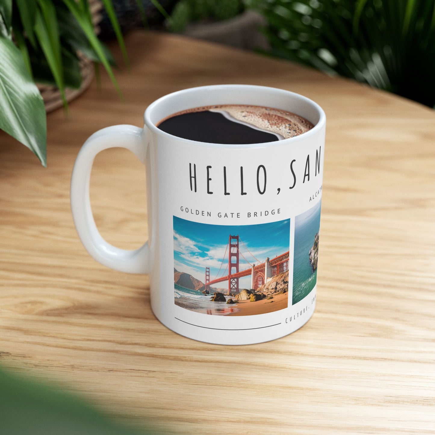 Hello San Francisco Ceramic Mug - Perfect Gift for Travelers - 12164