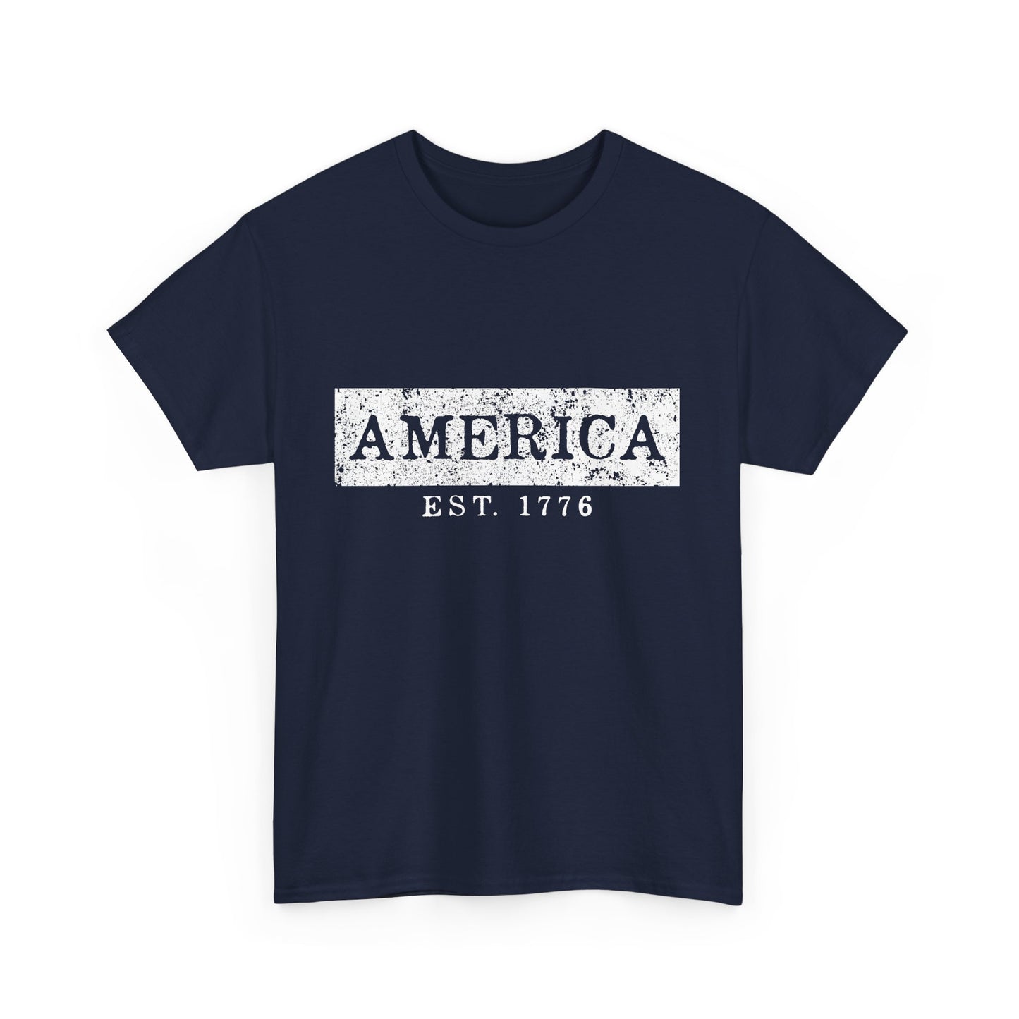 Patriotic Unisex Tee - America EST 1776, Vintage Style Shirt, Independence Day Gift, Casual Wear, Gifts for Him/Her - 13736