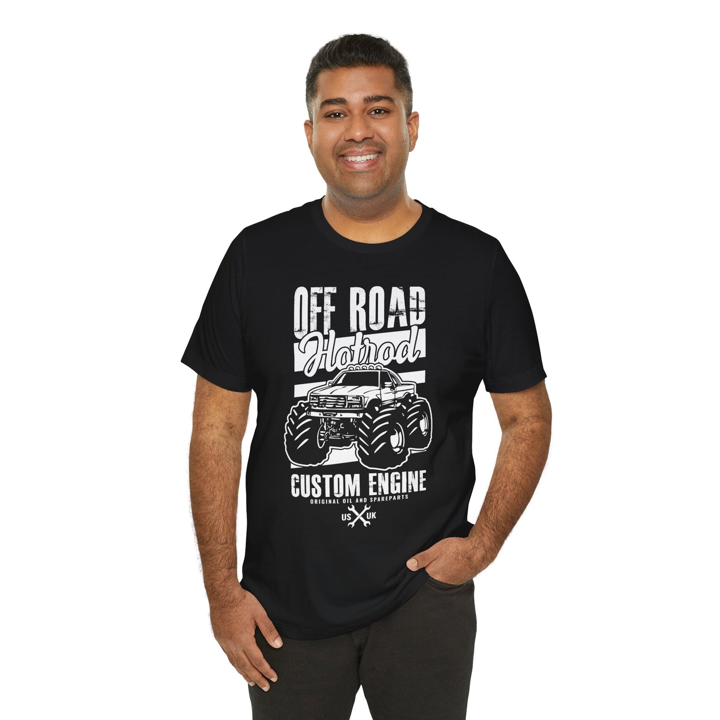 Off Road Hotrod, Custom Engine - Unisex Jersey Short Sleeve Tee - 13010
