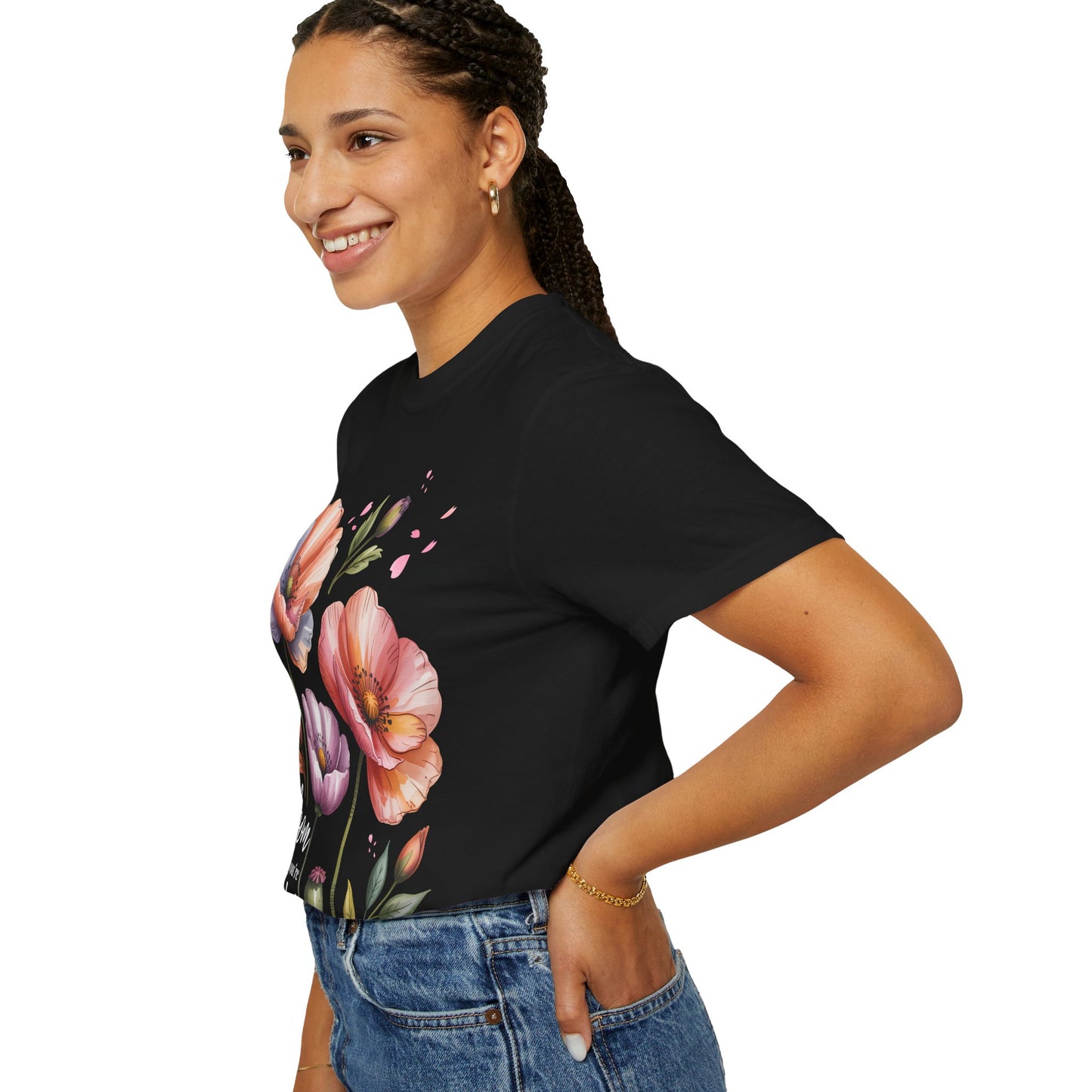 Bloom Where You’re Planted Poppy T-Shirt — Floral Mother’s Day Gift Tee - 14923