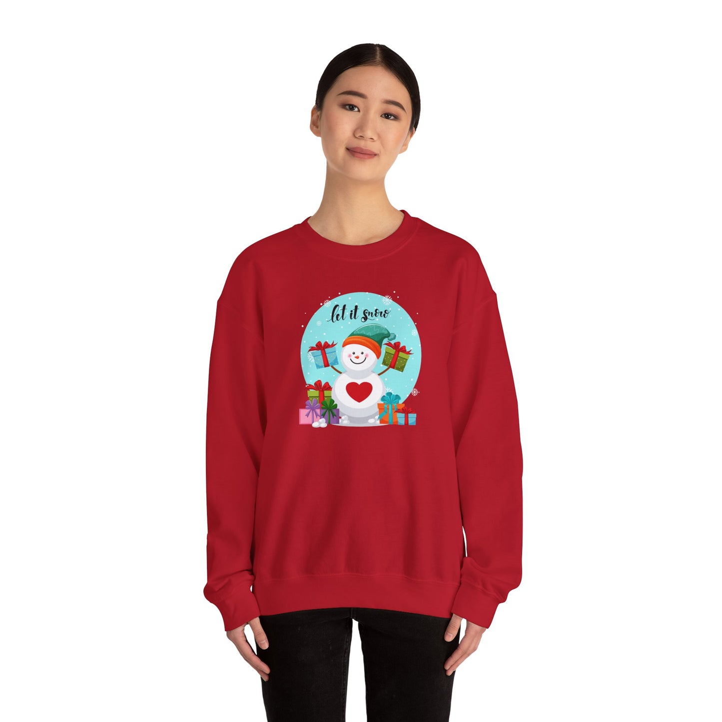 Santa, Let It snow - Unisex Heavy Blend™ Crewneck Sweatshirt - 10009