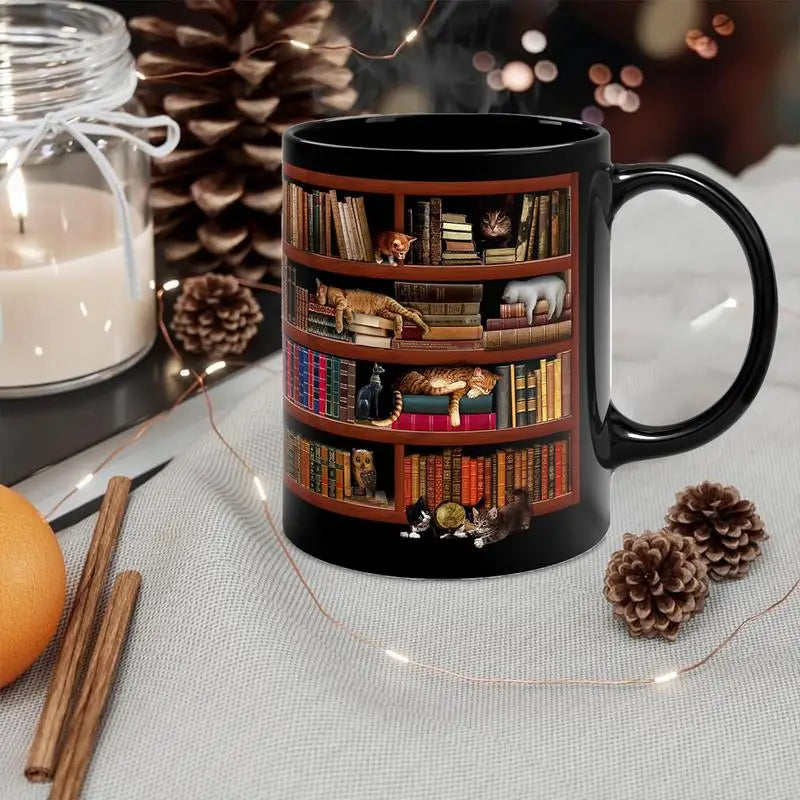 Xmas Book Lover Ceramic Coffee Mug