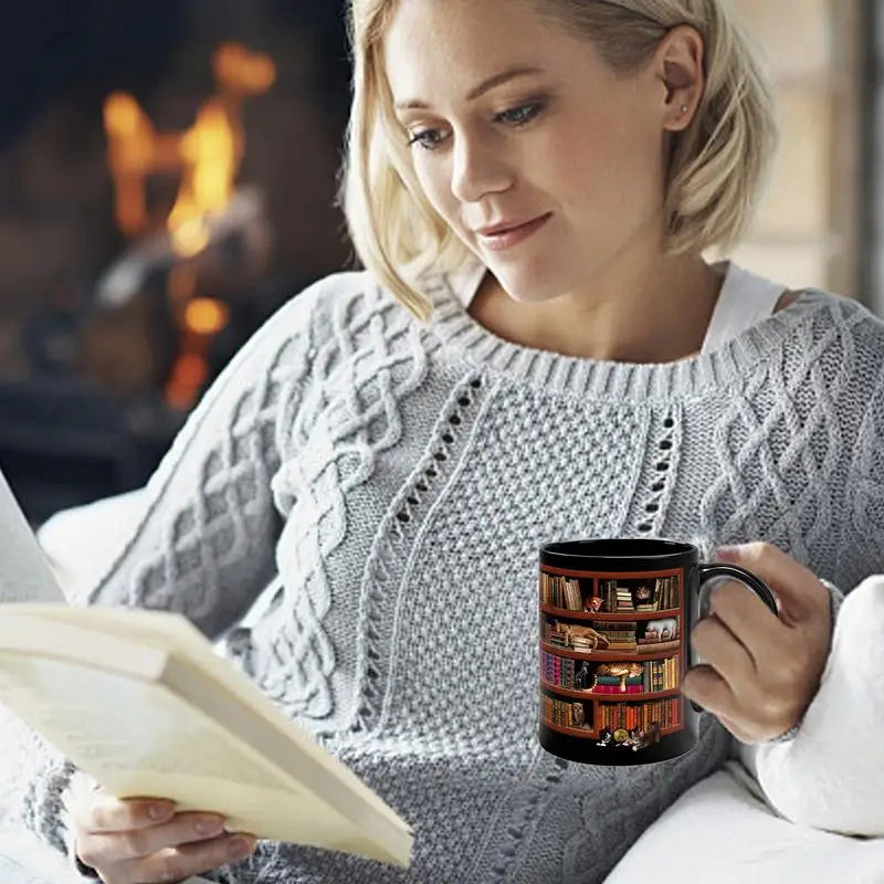 Xmas Book Lover Ceramic Coffee Mug