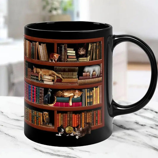 Xmas Book Lover Ceramic Coffee Mug