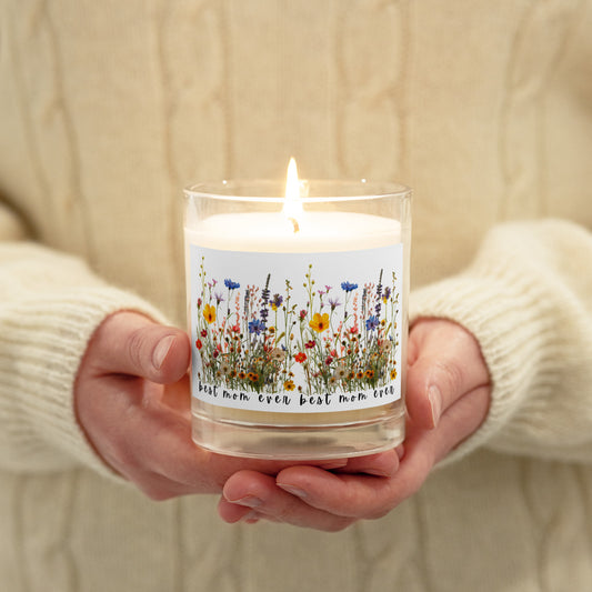 Field of Wildflowers - Glass jar soy wax candle