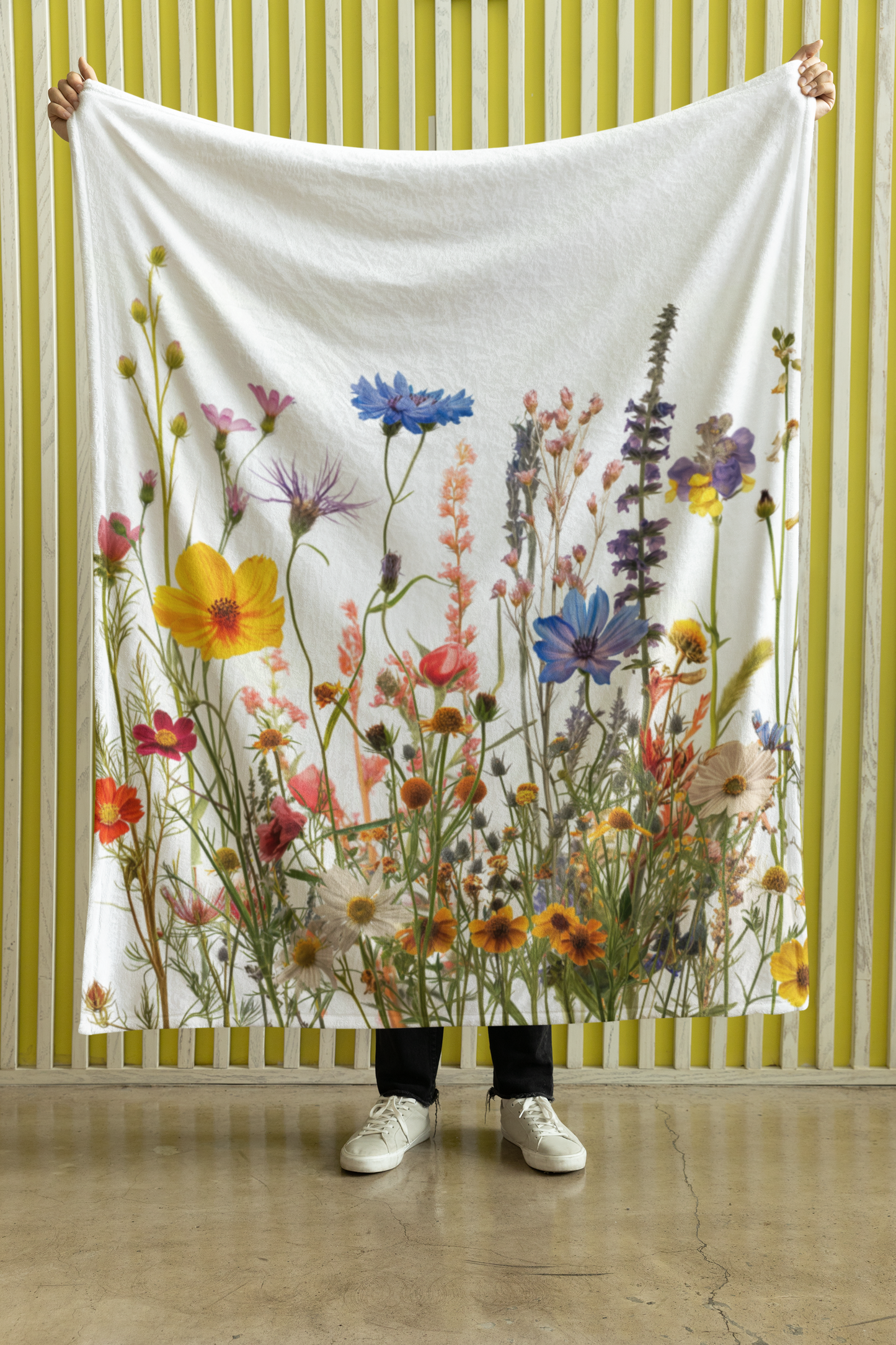 Field of Wildflowers - Velveteen Plush Blanket Success