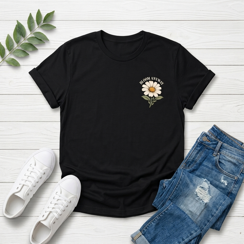 Daisy Garden T-Shirt, Vintage Floral Graphic Tee - 14985